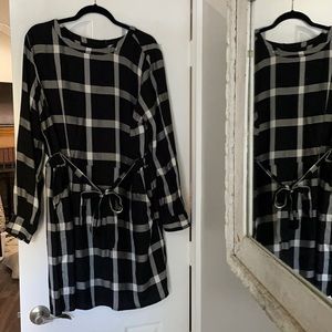 a new day black plaid dress